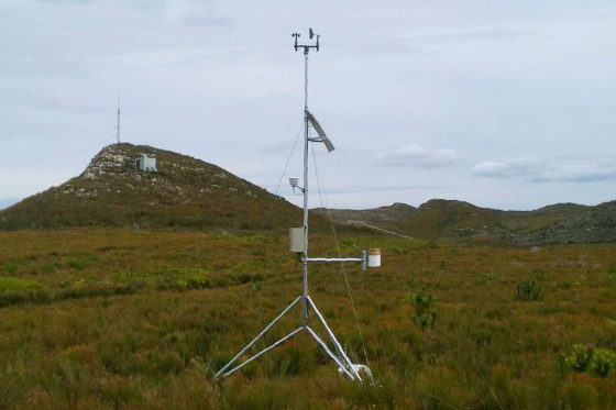 InterMet Automatic Weather Station on mountain